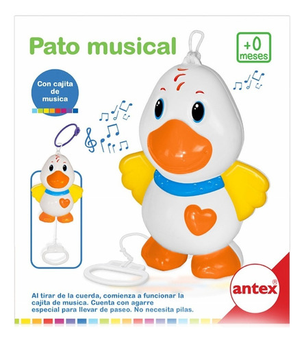 Pato Musical Antex Bebe Juego Divertido Niños Didactico