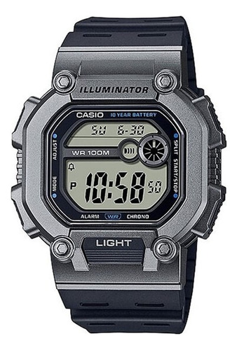 Reloj Casio W-737h-1a2v Sumergible Wr 100m Alarma Envios