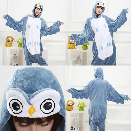 Coruja Pijama Macacão Kigurumi - Pronta Entrega