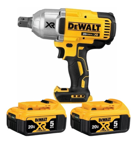 Chave De Impacto 2 Baterias 20v 5ah 3/4 Dcf897 Dewalt Bivolt