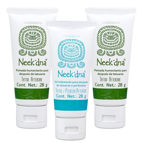 Imagen 2 de 3 de Neek´dna Pack 3 Pzs, Tattoo & Piercing Aftercare