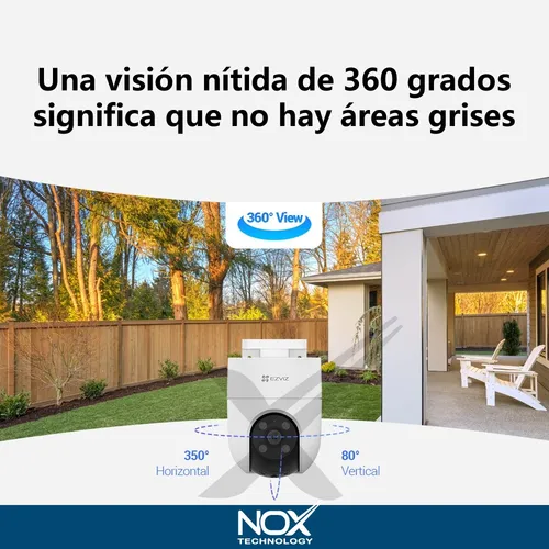 Combo X 2 Camara De Seguridad Wifi Ezviz H8c 4mp 2k+ Mem 32g