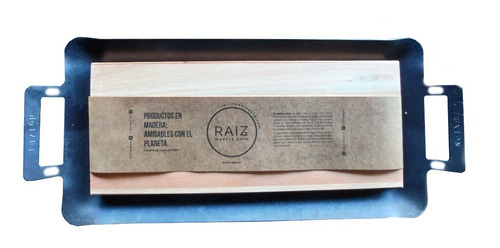 Tabla De Madera Con Plancha De Hierro Raiz 