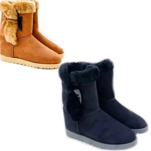 Bota De Gamuza Mujer Con Piel Interna Super Calentita Env o gratis