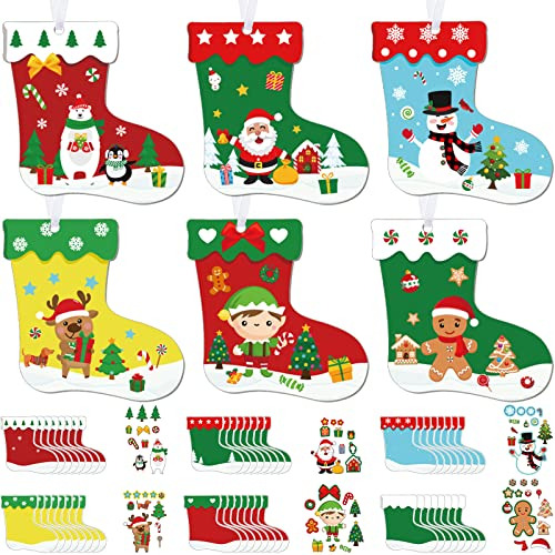 48 Pcs Christmas Craft Kits For Kids Christmas Stocking...