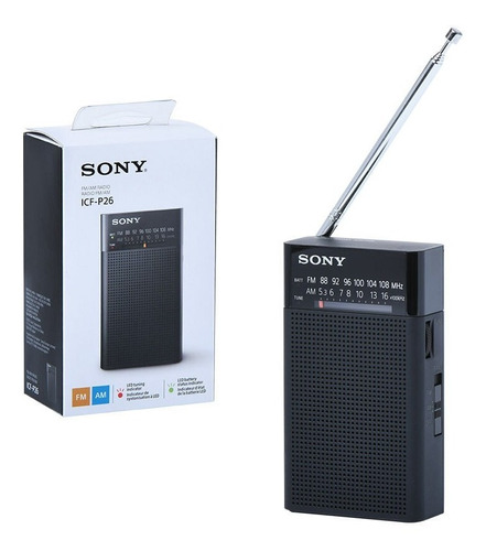 Radio Sony Portatil Sony Analogo Icf-p26 Am Fm Original Zc