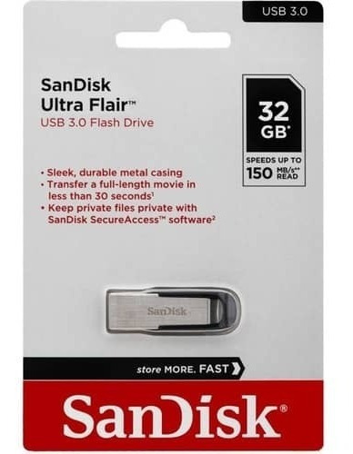 Pendrive Sandisk 32gb Ultra Flair Usb 3.0