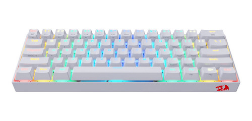 Teclado gamer bluetooth Redragon Draconic K530 QWERTY Outemu Brown inglés US color blanco con luz RGB