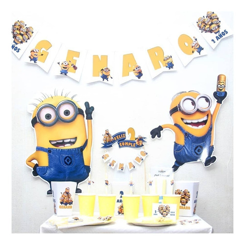 Minions Kits Impresos Cumple 12 Invit Partybox