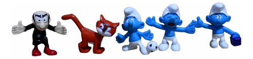 Kit Smurf Com 10 Personagens Peyo Smurf Gênio Gargamel Cruel