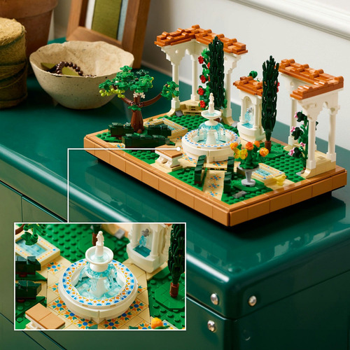 Lego Icons Jardín Con Fuente Set De Construcción 10359 1302 Lego Icons