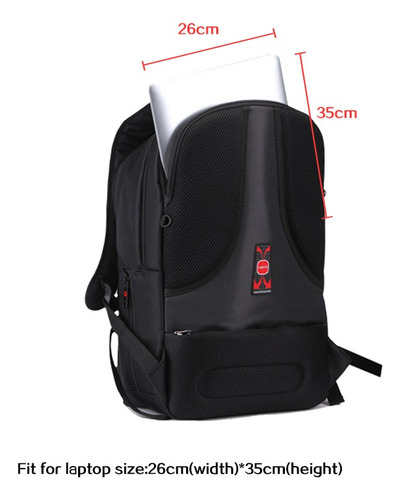 Mochila Tigernu Ejecutiva Para Notebook Negro T-b3032a