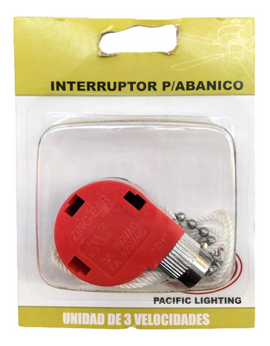 Interruptor 3 Velocidades Para Abanico Ventilador De Techo