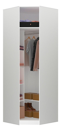 Gr Closet Aberto Diagonal 83,8cm Prime Luciane Móveis Cor Branco