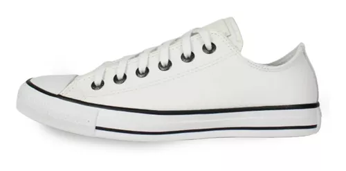 All Star Preto Feminino Couro