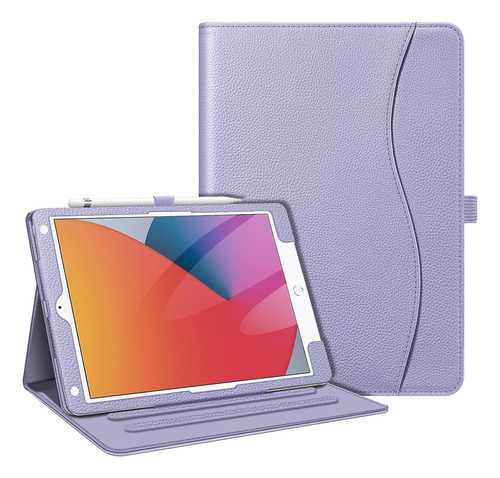 Funda Fintie, Lila Liso, Compatible Con iPad De 9ª/8ª/7ª Gen