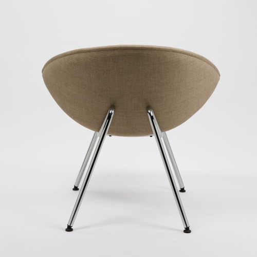 Imagen 5 de 8 de Sillón Ovo Patas Cromadas Diseño Rossi 3 Años De Garantía