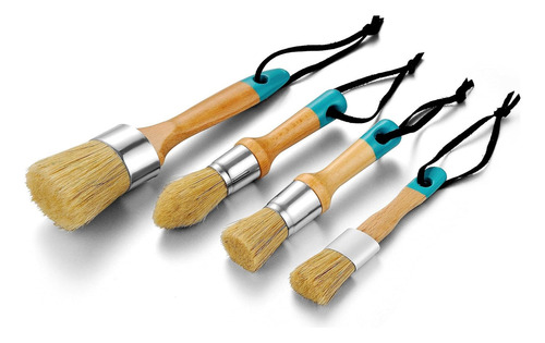 Chalk Paint Brushes For Furniture, Round Paint Brush Set,