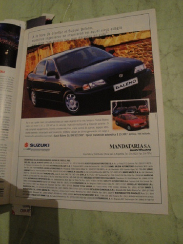 Publicidad Suzuki Baleno Año 1998