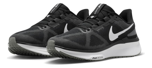 Tenis De Running En Carretera Hombre Nike Structure 25 Negro Color Negro/gris Hierro/blanco Talla 28 Mx