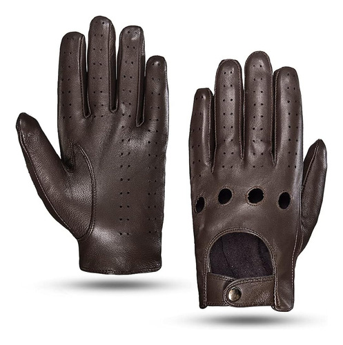 Guantes De Conducción Mggmokay, Talle 10.5 Us Marrón