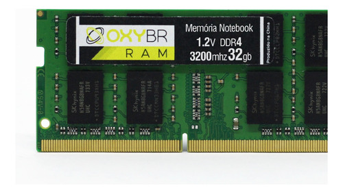 Memória Ram Ddr4 3200mhz 32gb Notebook Oxybr