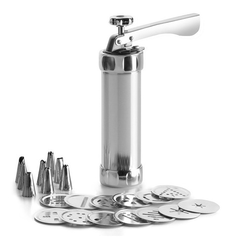 Kit Pistola Maquina Galletas Churros Boquillas + Moldes Inox