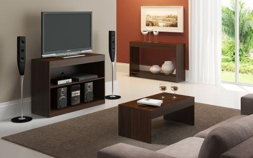 Imagen 2 de 4 de Mueble Rack Pantalla+ Mesa Centro + Consola Combo 730.0006