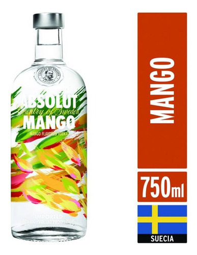 Vodka Absolut Mango de mango 750 ml
