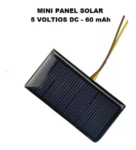 vena Perezoso espiral Mini Panel Solar 5 Voltios 60 Miliamperios Para Proyectos