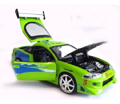 Velozes E Furiosos Mitsubishi Eclipse Brian's 1/24 Com Caixa