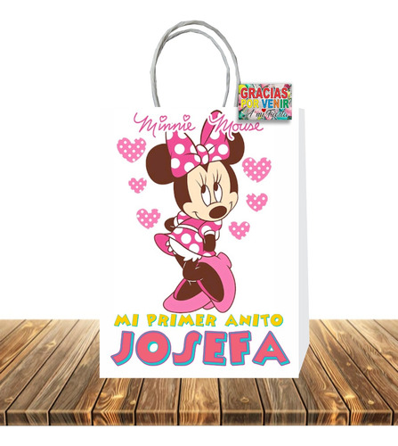 Bolsas Dulces Personalizadas Minie Mouse 10 Unidades