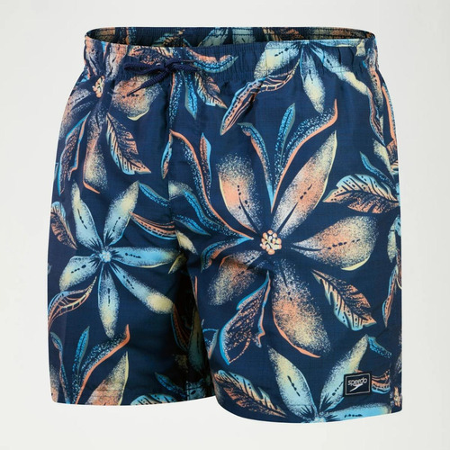 Traje De Baño Natación Hombre Speedo Digital Printed Azul