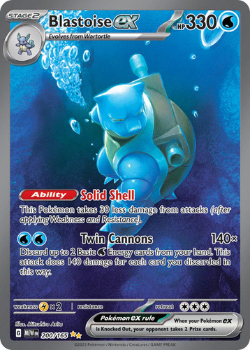 Pokémon Tcg: 151 - 200/165 - Blastoise Ex