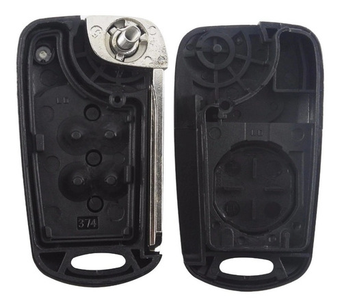 Imagen 6 de 9 de Carcasa Para Llave Auto Kia Sportage Hyundai 3bot Izquierda