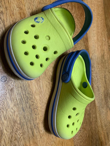 Crocs Amarillos Usados Niño 14 Cm Talle C4/5 (Usado)