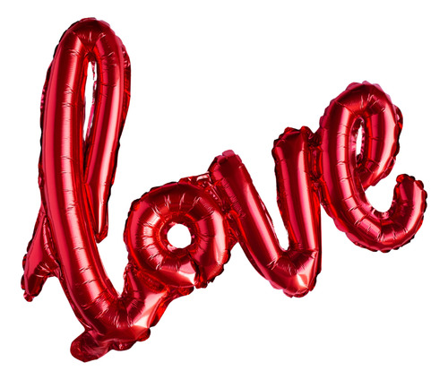 Balão Bexiga Love Metalizado 108cm Decoração Namorados
