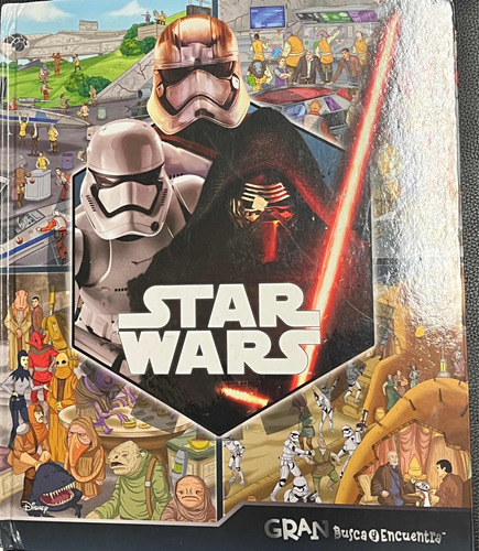 Libro Fisico Star Wars Gran Busca Y Encuentra, Para Niños 