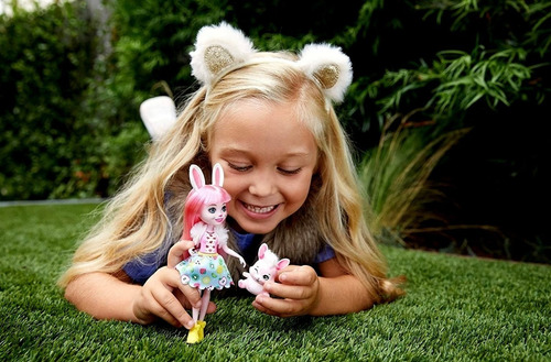 Imagem 4 de 4 de Boneca Enchantimals Rosa Bree Bunny E Coelho Twist Original