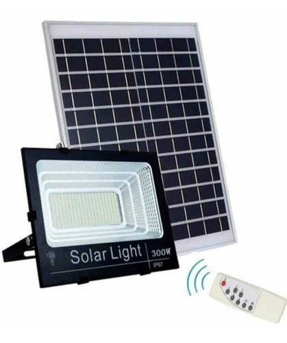 Foco Solar 300 Watts Panel Separado+control Remoto Ip67