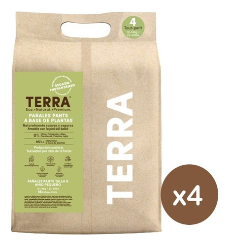 Pants Terra Biodegradables X 4 Paquetes