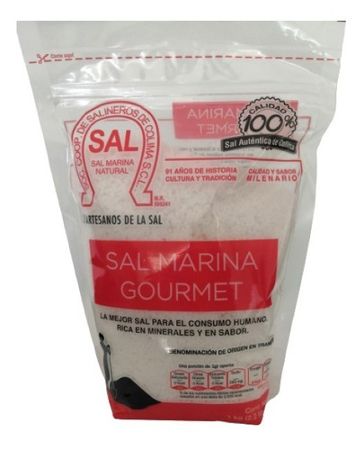 Sal De Mar Gourmet De Colima 1 Kg