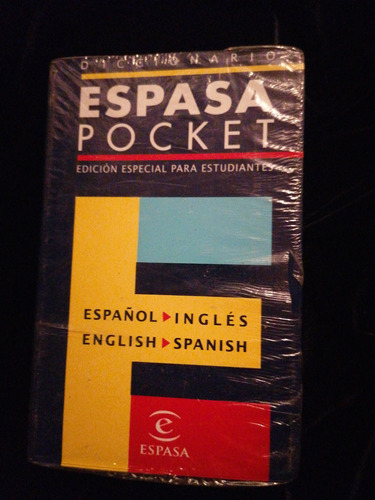 Diccionario Español-inglés, Inglés Español Espasa Pocket 