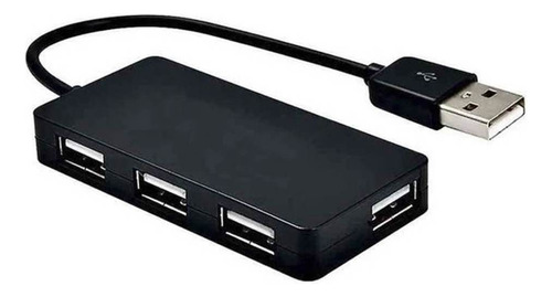 Mini Hub Usb 2.0 4 Portas Slim 480mbps Knup Kp-t109 Preto