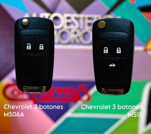 Carcasa De Llave Chevrolet Onix Tracker Sonic 2 Y 3 Botones
