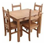 Juego De Comedor De 4 A 6 Puestos Hecho De Madera