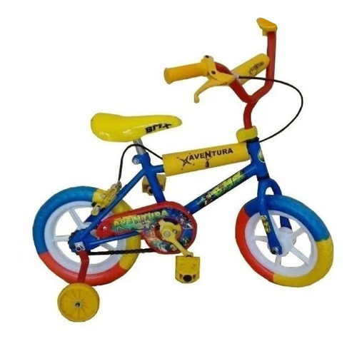 Imagen 1 de 1 de Bicicleta infantil infantil Zambito BIC83CH R12 color azul/rojo con ruedas de entrenamiento  