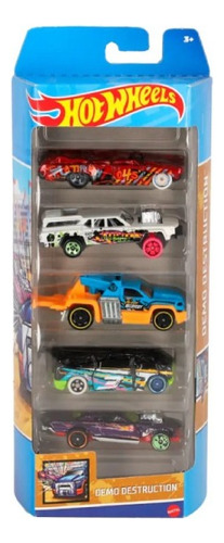 Hot Wheels Pack X5 Autos Mattel