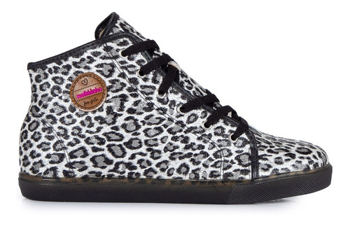 Zapatillas Botitas Animal Print Nena Molekinha Brillo 2163