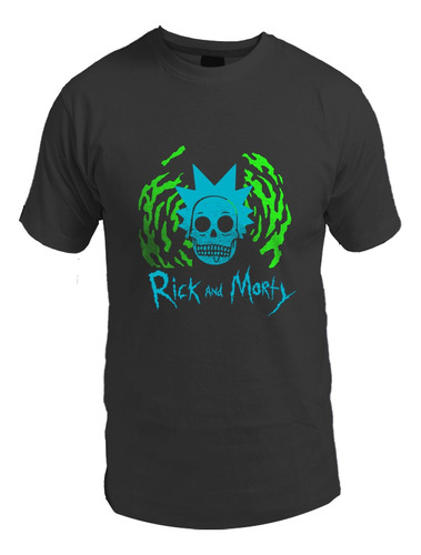 Remera Algodón Unisex - Rick Y Morty - Varios Colores